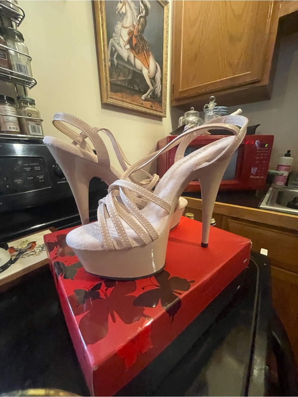 Pleaser Nude Delight Platform Heels